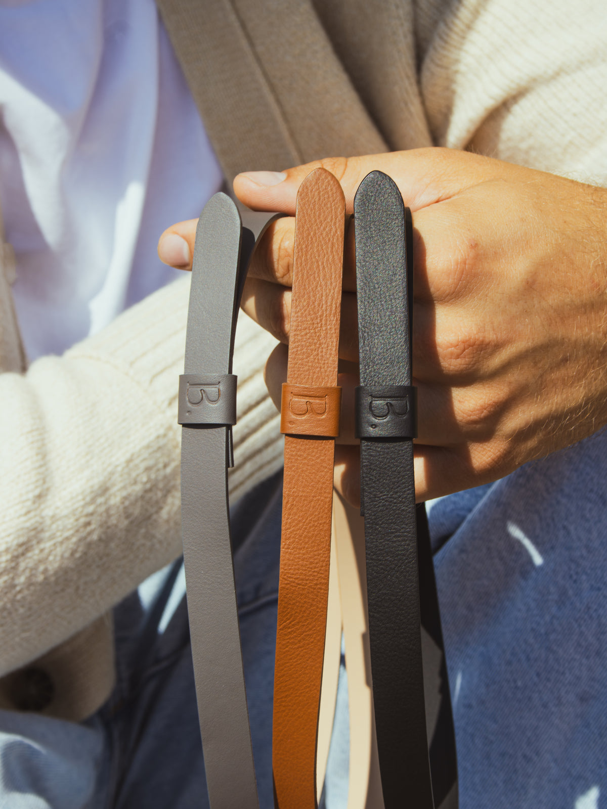 Leather Band - Grey